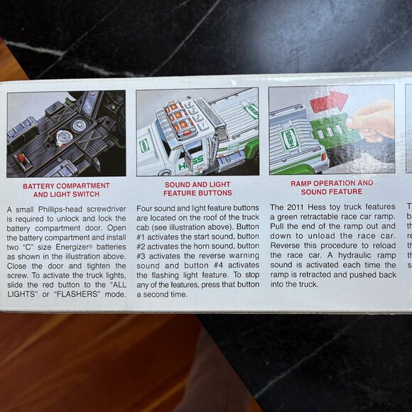 HESS 2011 LTD EDITION COLLECTIBLE TRUCK AND RACE CAR - NIB; UNOPENED; UNUSED - Picture 3 of 6